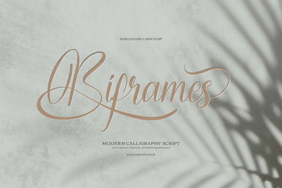 Biframes Modern Calligraphy Script