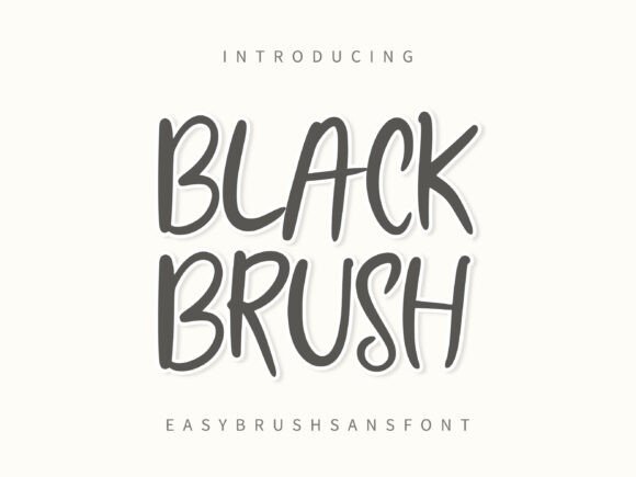 Black Brush: A Script Font for Bold Branding