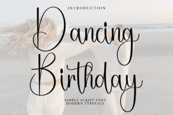 Dancing Birthday Font for Festive Branding