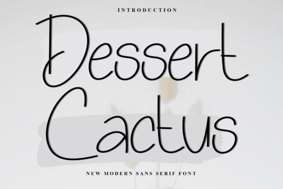 Dessert Cactus Font for Business Branding