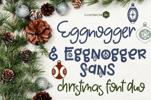 Eggnoger Duo Font for Cozy Branding