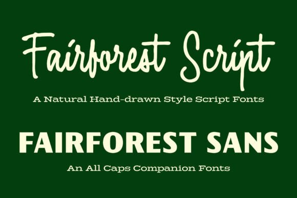 Fairforest Duo: A Natural Script Font for Modern Branding