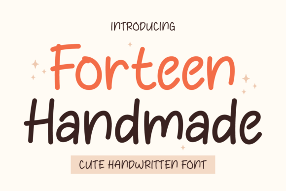 Forteen Handmade: A Joyful Font for Marketing Campaigns