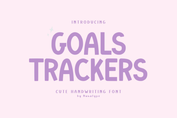 Goals Trackers Font for Editorial Design
