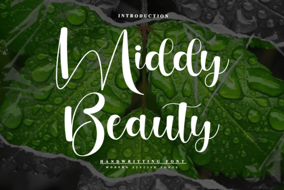 Middy Beauty Font for Editorial Design