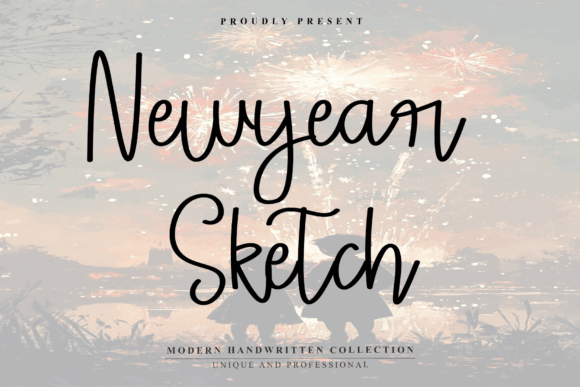 Newyear Sketch: A Handwritten Typeface for Warm Digital Branding