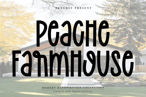 Peache Farmhouse Font for Handmade Creations