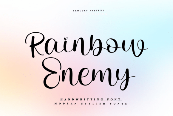 Rainbow Enemy Font for Small Business Branding