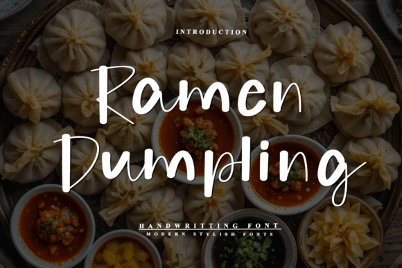Ramen Dumpling Font for Handmade Creations