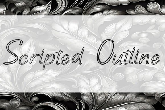 Scripted Outline: A Refined Script Font for Editorial Design