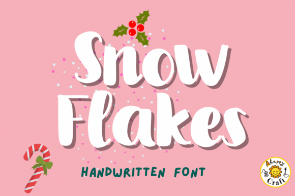 Snow Flakes: The Cozy Script Typeface for Festive Branding