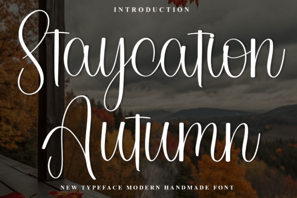 Staycation Autumn: A Warm Font for Branding That Feels Like Home