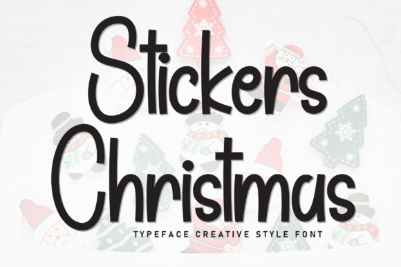 Stickers Christmas: A Handwritten Typeface for Modern Web Design