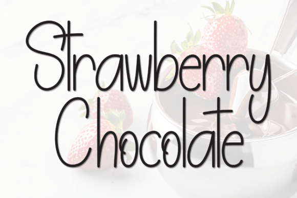 Strawberry Chocolate Font for Engaging Brand Content