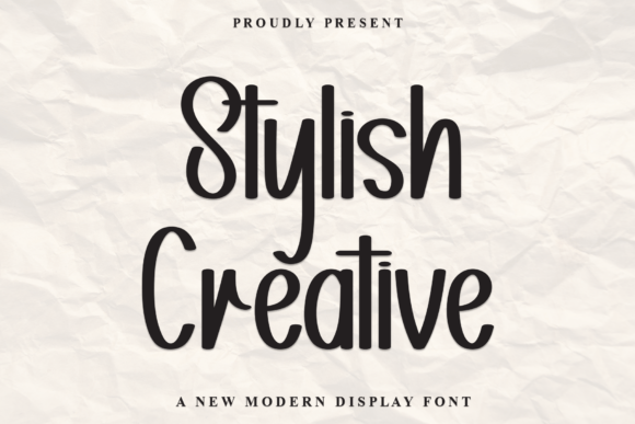 Stylish Creative Font for Business Branding