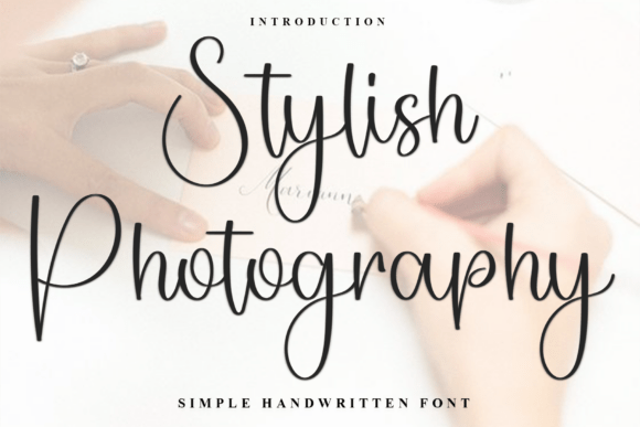 Stylish Photography Font for Modern Web Design