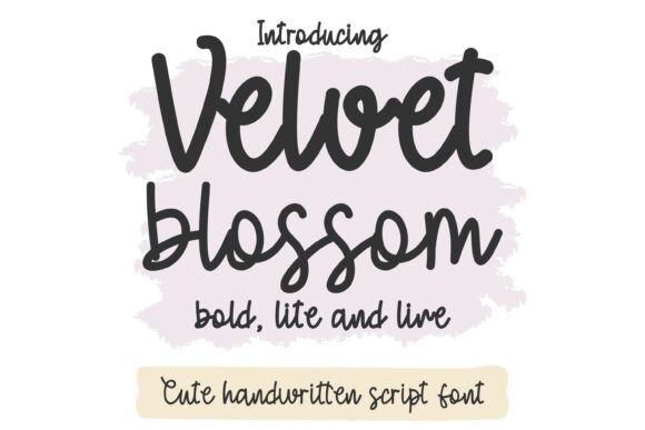 Velvet Blossom Font for Campaign Creativity