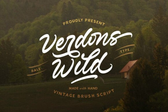 Verdons Wild: A Bold Script Font for Digital Creativity