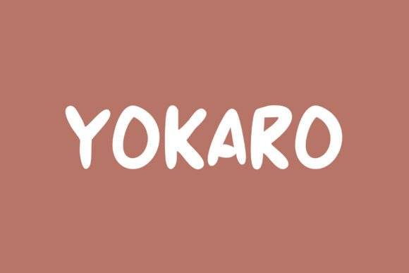Yokaro: A Playful Handwritten Font for Digital Creativity